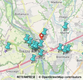 Mappa Via Generale Carlo Alberto dalla Chiesa, 24042 Capriate San Gervasio BG, Italia (2.3445)