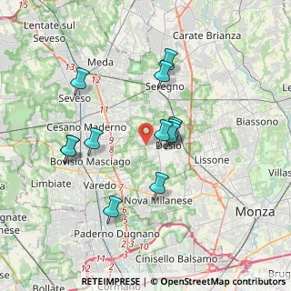 Mappa Via Monterosa, 20832 Desio MB, Italia (3.2225)