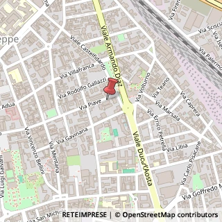 Mappa Via Piave, 14, 21052 Busto Arsizio, Varese (Lombardia)