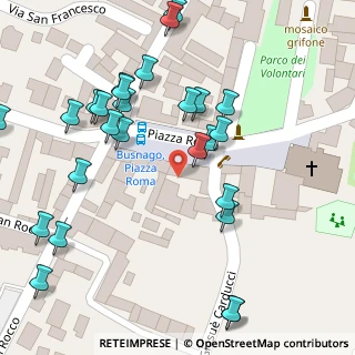 Mappa Piazza Roma, 20874 Busnago MB, Italia (0.07692)