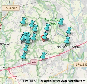 Mappa Via Carducci, 20874 Busnago MB, Italia (3.1615)