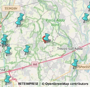 Mappa Piazzetta Guglielmo Marconi, 20874 Trezzo sull'Adda MI, Italia (6.59583)