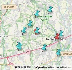 Mappa Piazzetta Guglielmo Marconi, 20874 Trezzo sull'Adda MI, Italia (4.01818)