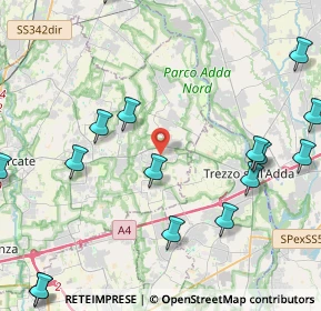 Mappa Piazzetta Guglielmo Marconi, 20874 Trezzo sull'Adda MI, Italia (6.3925)