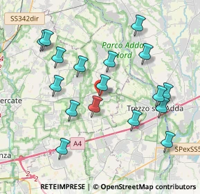 Mappa Via Carducci, 20874 Busnago MB, Italia (3.98882)