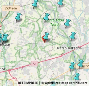 Mappa Piazzetta Guglielmo Marconi, 20874 Trezzo sull'Adda MI, Italia (6.5745)