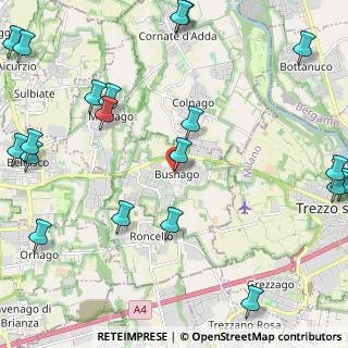 Mappa Piazza Roma, 20874 Busnago MB, Italia (3.16)