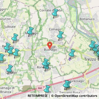 Mappa Piazza Roma, 20874 Busnago MB, Italia (3.287)