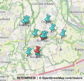 Mappa Piazzetta Guglielmo Marconi, 20874 Trezzo sull'Adda MI, Italia (1.36091)