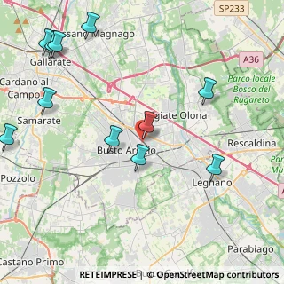 Mappa Piazzale Volontari Libertà, 21052 Busto Arsizio VA, Italia (5.21545)