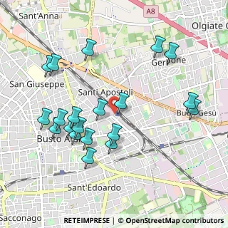 Mappa Piazzale Volontari Libertà, 21052 Busto Arsizio VA, Italia (1.037)
