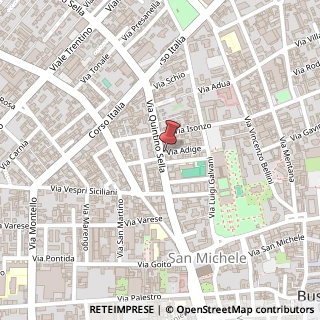 Mappa Via Adige, 3/B, 21052 Busto Arsizio, Varese (Lombardia)