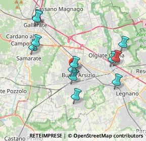 Mappa Via Giacomo Puccini, 21052 Busto Arsizio VA, Italia (3.875)