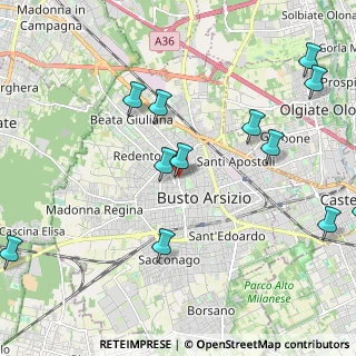 Mappa Via Giacomo Puccini, 21052 Busto Arsizio VA, Italia (2.53917)