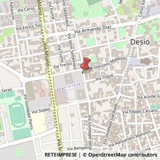 Mappa Via Pompeo Trezzi, 20832 Desio MB, Italia, 20832 Desio, Monza e Brianza (Lombardia)
