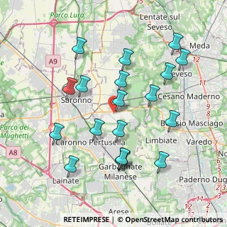 Mappa Via Drizza, 20033 Solaro MI, Italia (3.92947)