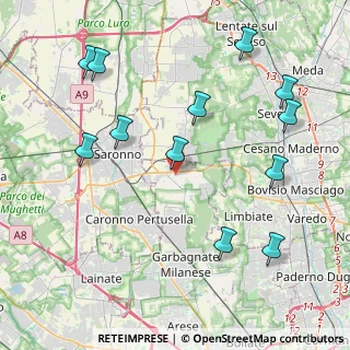 Mappa Via Drizza, 20033 Solaro MI, Italia (4.75333)