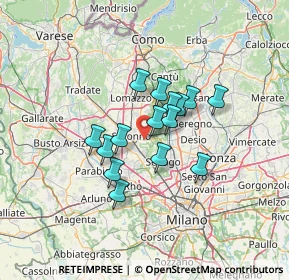 Mappa Via Drizza, 20033 Solaro MI, Italia (9.46667)