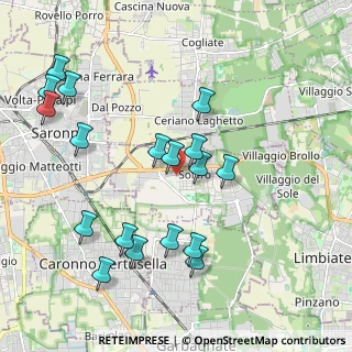 Mappa Via Drizza, 20033 Solaro MI, Italia (2.14889)