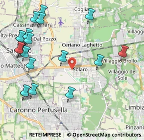 Mappa Via Drizza, 20033 Solaro MI, Italia (2.6445)