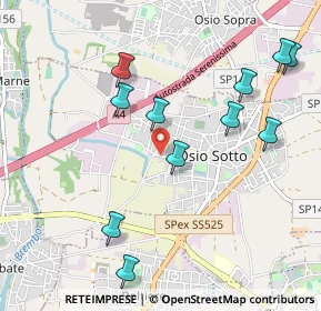 Mappa Via Gabriele Camozzi, 24046 Osio Sotto BG, Italia (1.07909)