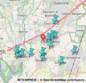 Mappa Via Gabriele Camozzi, 24046 Osio Sotto BG, Italia (1.80385)