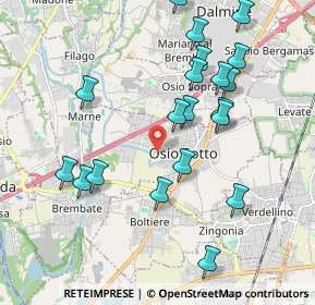 Mappa Via Gabriele Camozzi, 24046 Osio Sotto BG, Italia (2.0655)