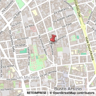 Mappa Via Mentana, 22, 21052 Busto Arsizio, Varese (Lombardia)