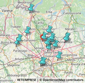 Mappa Largo Brughetti, 20813 Bovisio-Masciago MB, Italia (12.5675)