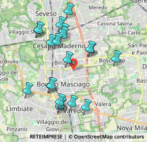 Mappa Largo Brughetti, 20813 Bovisio-Masciago MB, Italia (1.974)