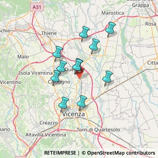 Mappa 36030 Dueville VI, Italia (5.89364)