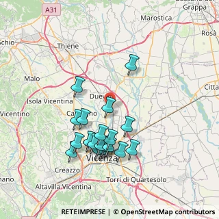 Mappa 36030 Dueville VI, Italia (7.0855)