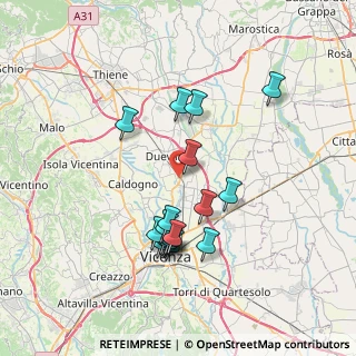 Mappa 36030 Dueville VI, Italia (6.76706)