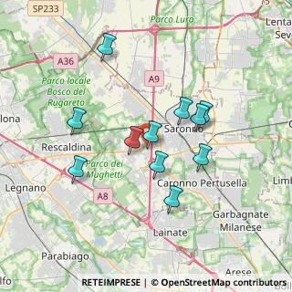 Mappa Via Gioacchino Rossini, 21040 Uboldo VA, Italia (3.11545)