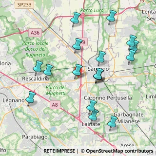 Mappa Via Rossini, 21040 Uboldo VA, Italia (4.31176)