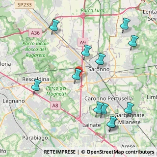 Mappa Via Gioacchino Rossini, 21040 Uboldo VA, Italia (4.915)