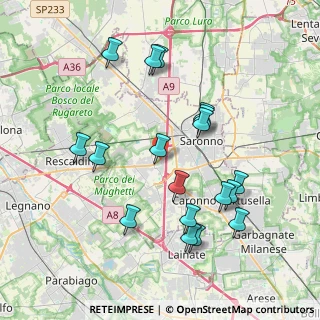 Mappa Via Gioacchino Rossini, 21040 Uboldo VA, Italia (3.94444)