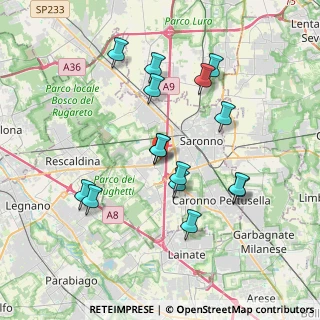 Mappa Via Gioacchino Rossini, 21040 Uboldo VA, Italia (3.56933)