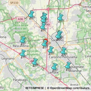Mappa Via Rossini, 21040 Uboldo VA, Italia (3.95125)