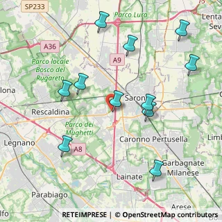 Mappa Via Rossini, 21040 Uboldo VA, Italia (4.38364)