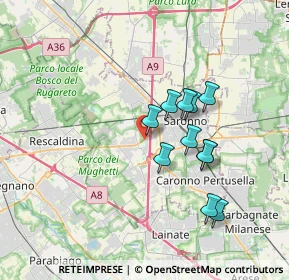 Mappa Via Rossini, 21040 Uboldo VA, Italia (2.97727)