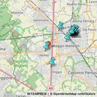 Mappa Via Gioacchino Rossini, 21040 Uboldo VA, Italia (2.1535)