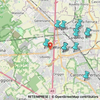 Mappa Via Gioacchino Rossini, 21040 Uboldo VA, Italia (2.22167)