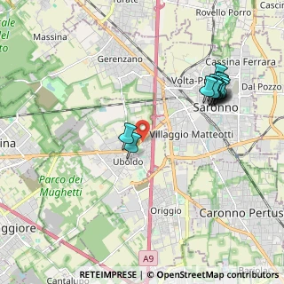 Mappa Via Gioacchino Rossini, 21040 Uboldo VA, Italia (2.15429)