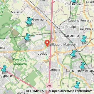 Mappa Via Rossini, 21040 Uboldo VA, Italia (3.67273)