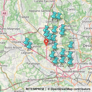 Mappa Via Rossini, 21040 Uboldo VA, Italia (6.68263)