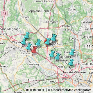 Mappa Via Gioacchino Rossini, 21040 Uboldo VA, Italia (6.045)