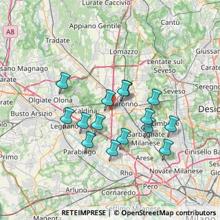 Mappa Via Rossini, 21040 Uboldo VA, Italia (6.33667)
