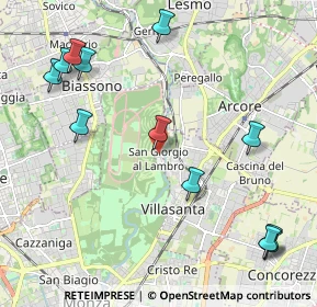 Mappa Via Osculati, 20853 San Giorgio MB, Italia (2.575)
