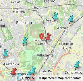 Mappa Via Osculati, 20853 San Giorgio MB, Italia (3.538)